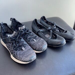 MAKE OFFER! Lot of two pairs of Shoes Puma & Sketcher Athletic Footwear size 9